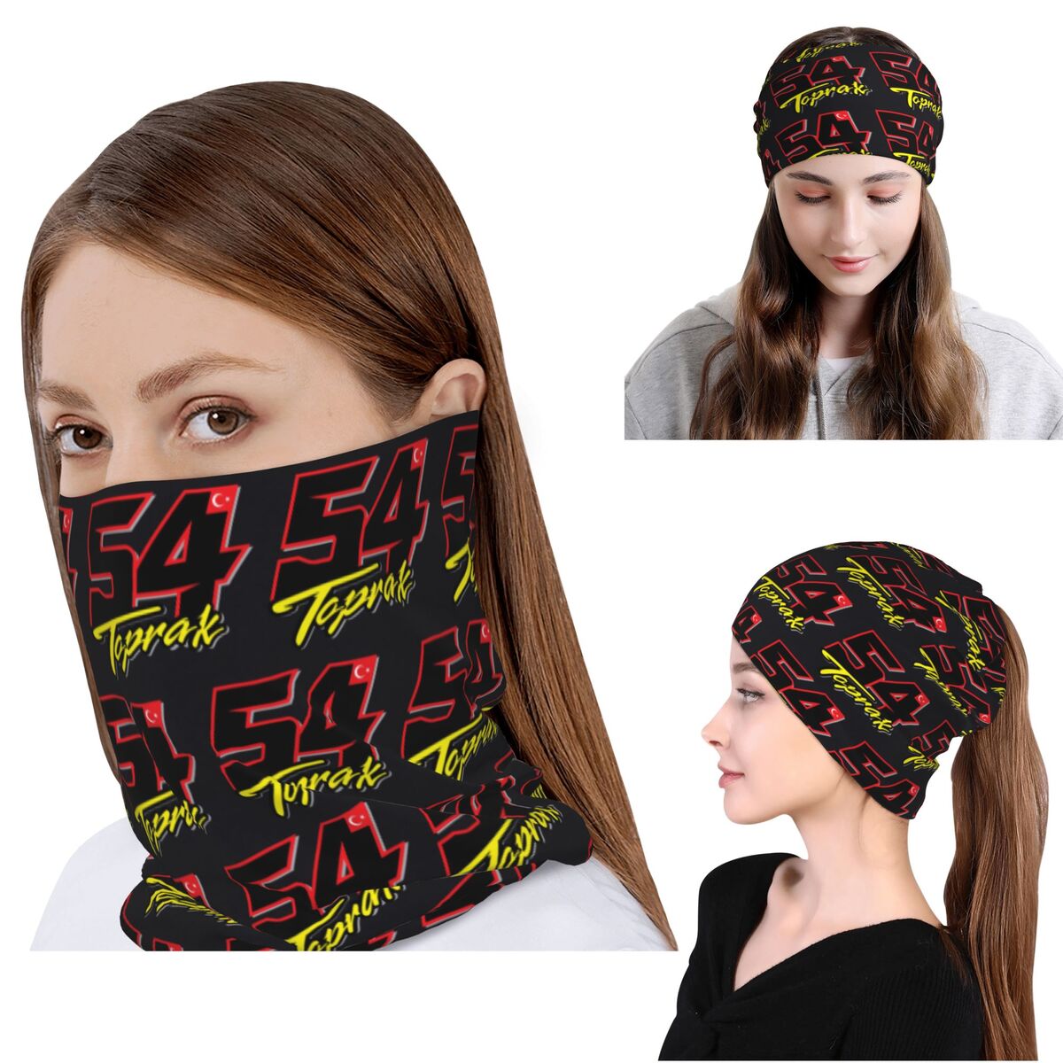 Knit Beanie Hat Warm - Toprak Razgatlioglu 54 Bandana Neck Gaiter
