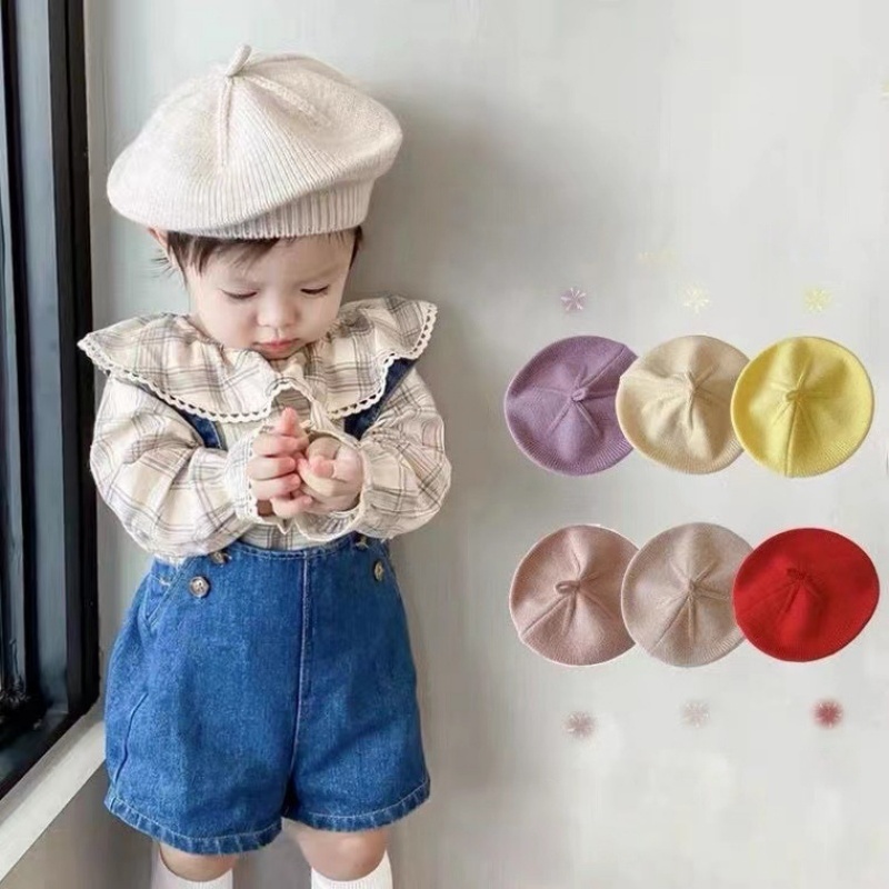 Knit Beanie Hat Warm - New Arrival Knitted Baby Beret Toddler