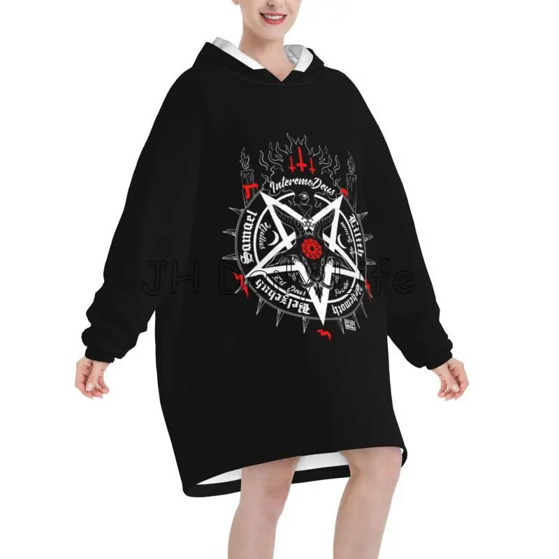 Black Satan Skull Dead Head My - огляд і ціна Sherpa Hoodie Fleece