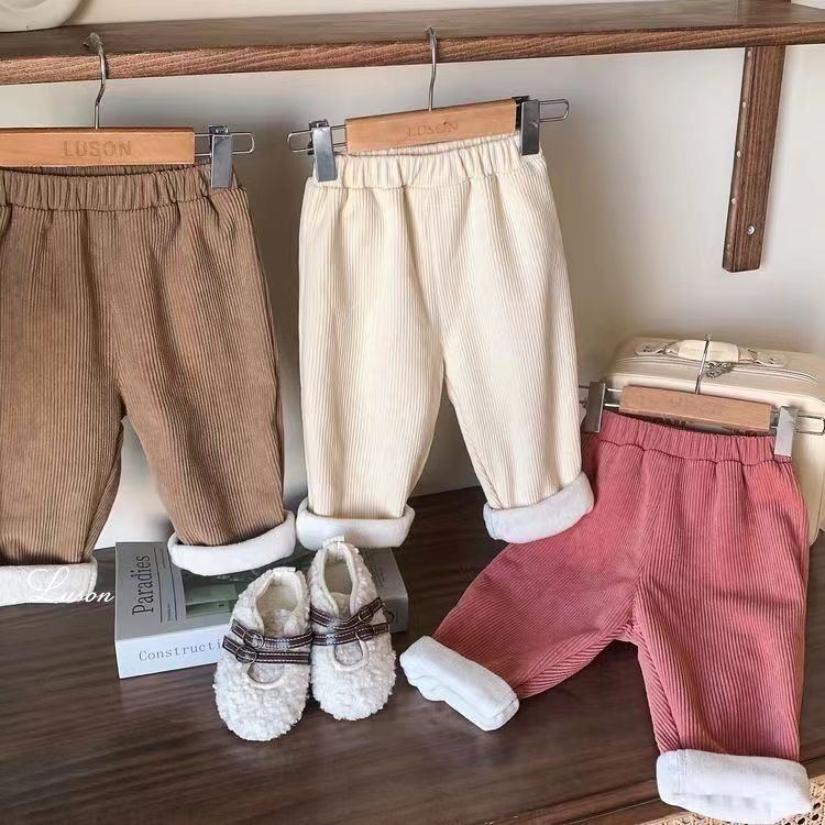 Autumn Winter Children Clothes - огляд і ціна Corduroy Pant Warm