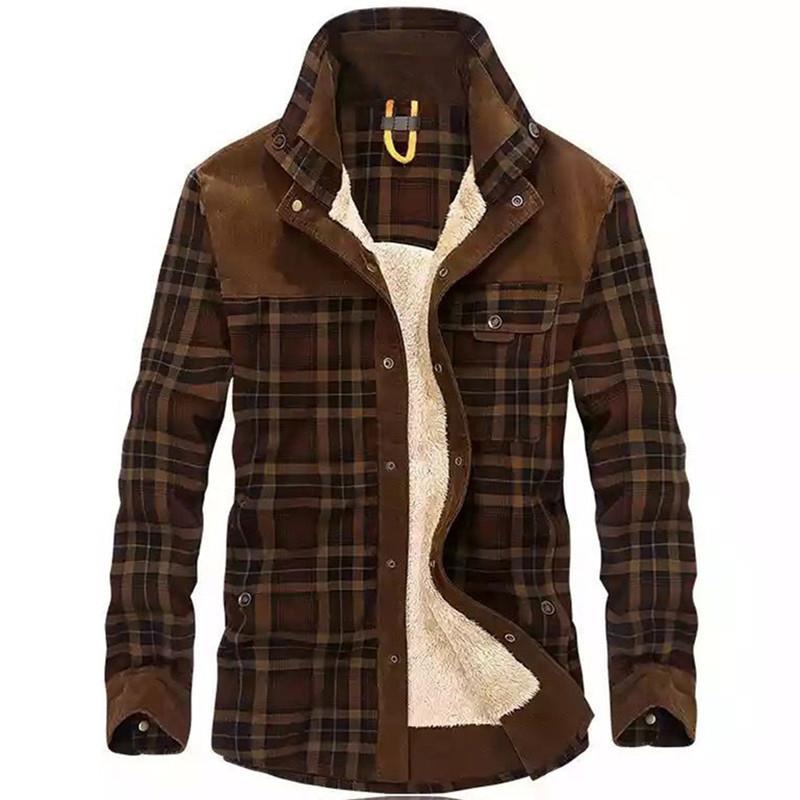 Men's Vintage Plaid Shearling  - огляд і ціна Flannel Shirt Lined