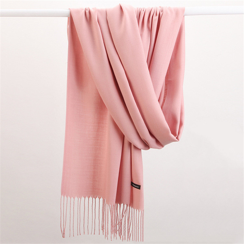 Fashion Solid Color 2023 Women - огляд і ціна Cashmere Pashmina Wrap