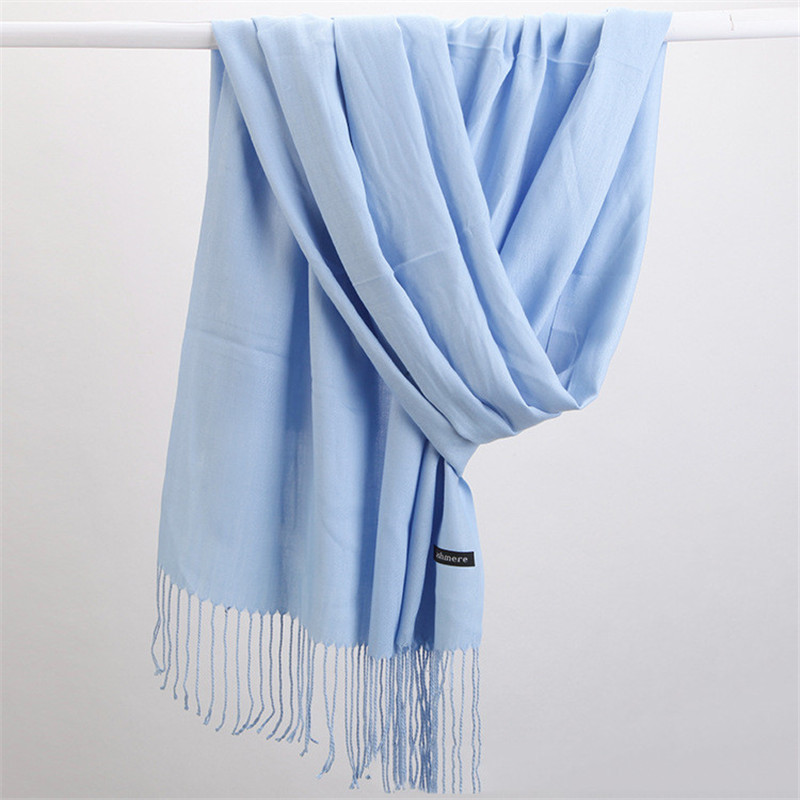 Fashion Solid Color 2023 Women - огляд і ціна Cashmere Pashmina Wrap