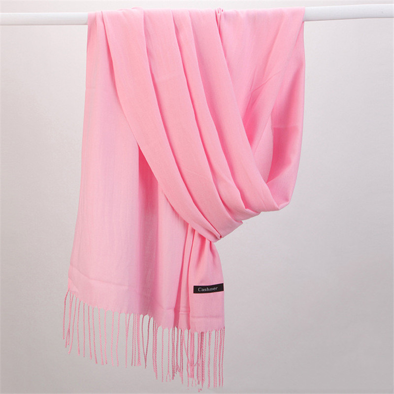 Fashion Solid Color 2023 Women - огляд і ціна Cashmere Pashmina Wrap