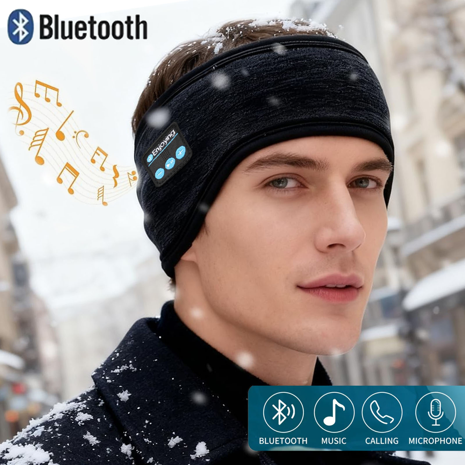 Wireless Bluetooth Headphones  - огляд і ціна Winter Headband Fleece