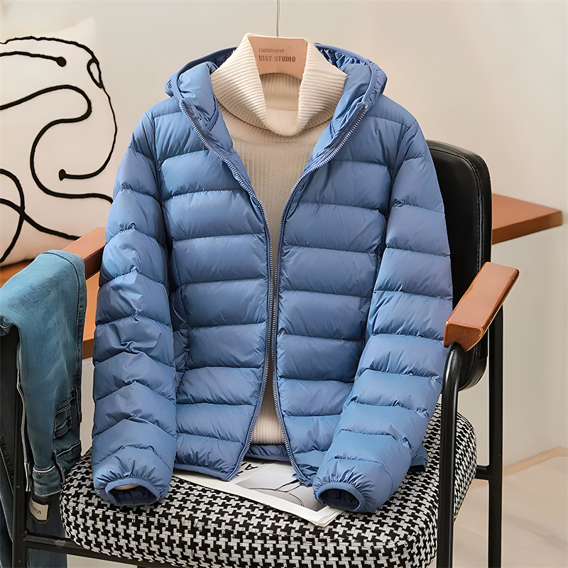 Plus Size Women Hooded Korean  - огляд і ціна Down Jacket Packable