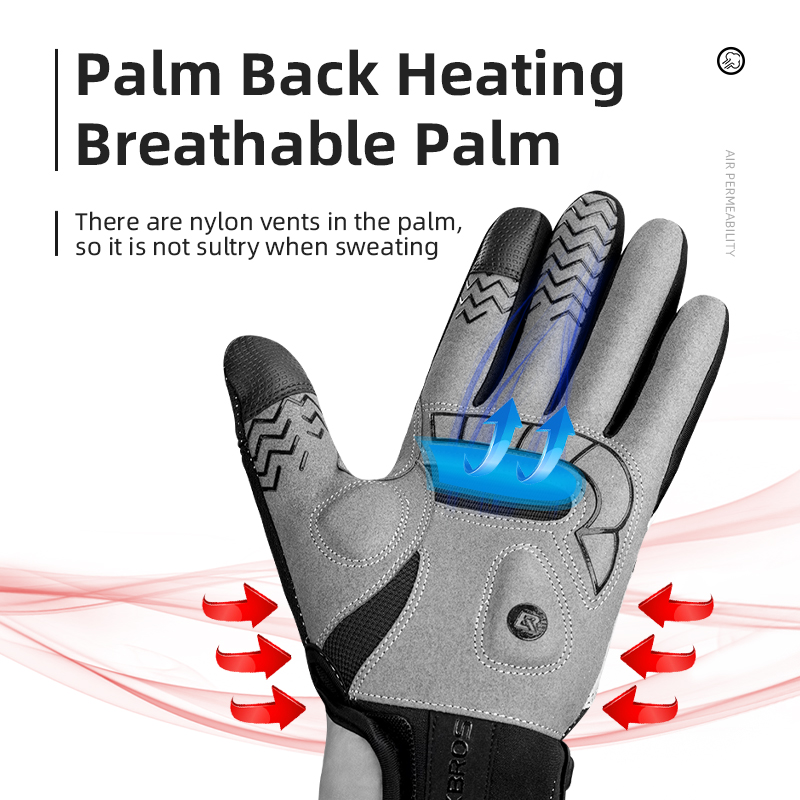 ROCKBROS Heated Winter Glove C - огляд і ціна Touch Screen Gloves