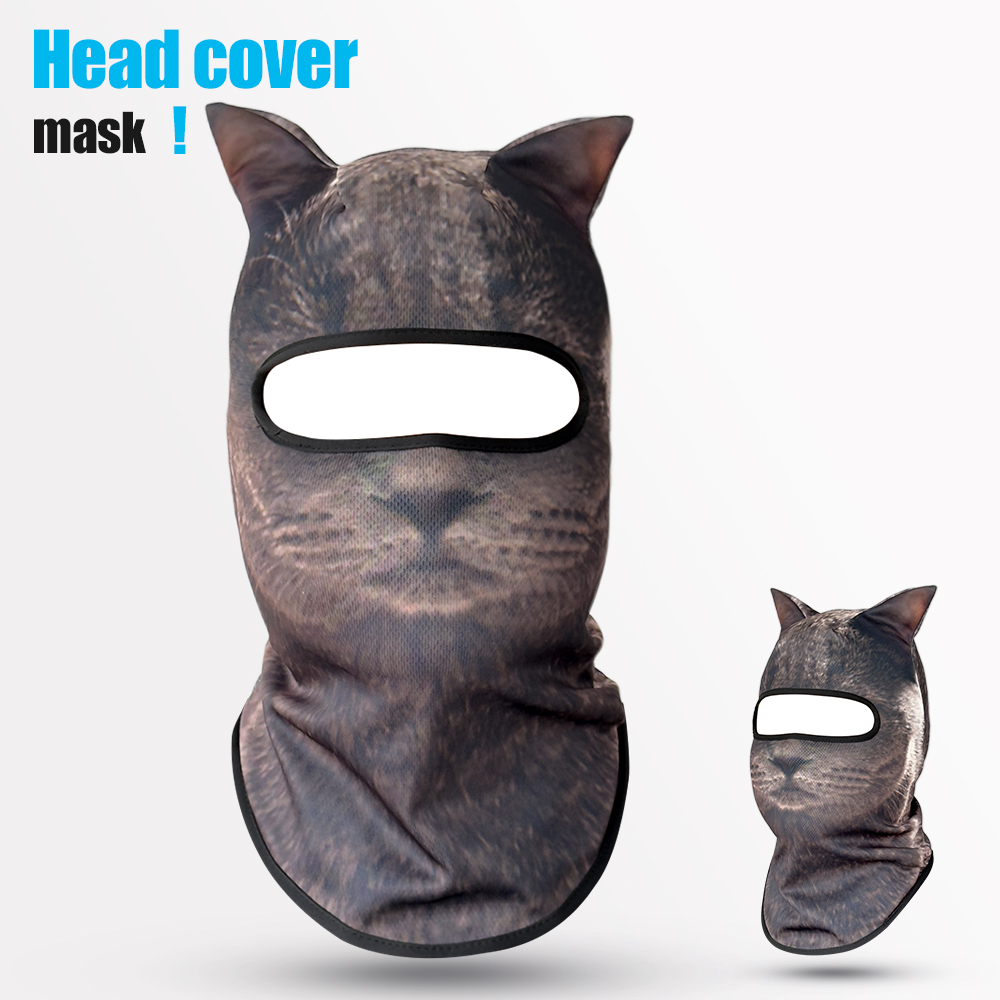 3D cat animal skiing Balaclava - огляд і ціна Balaclava Ski Mask