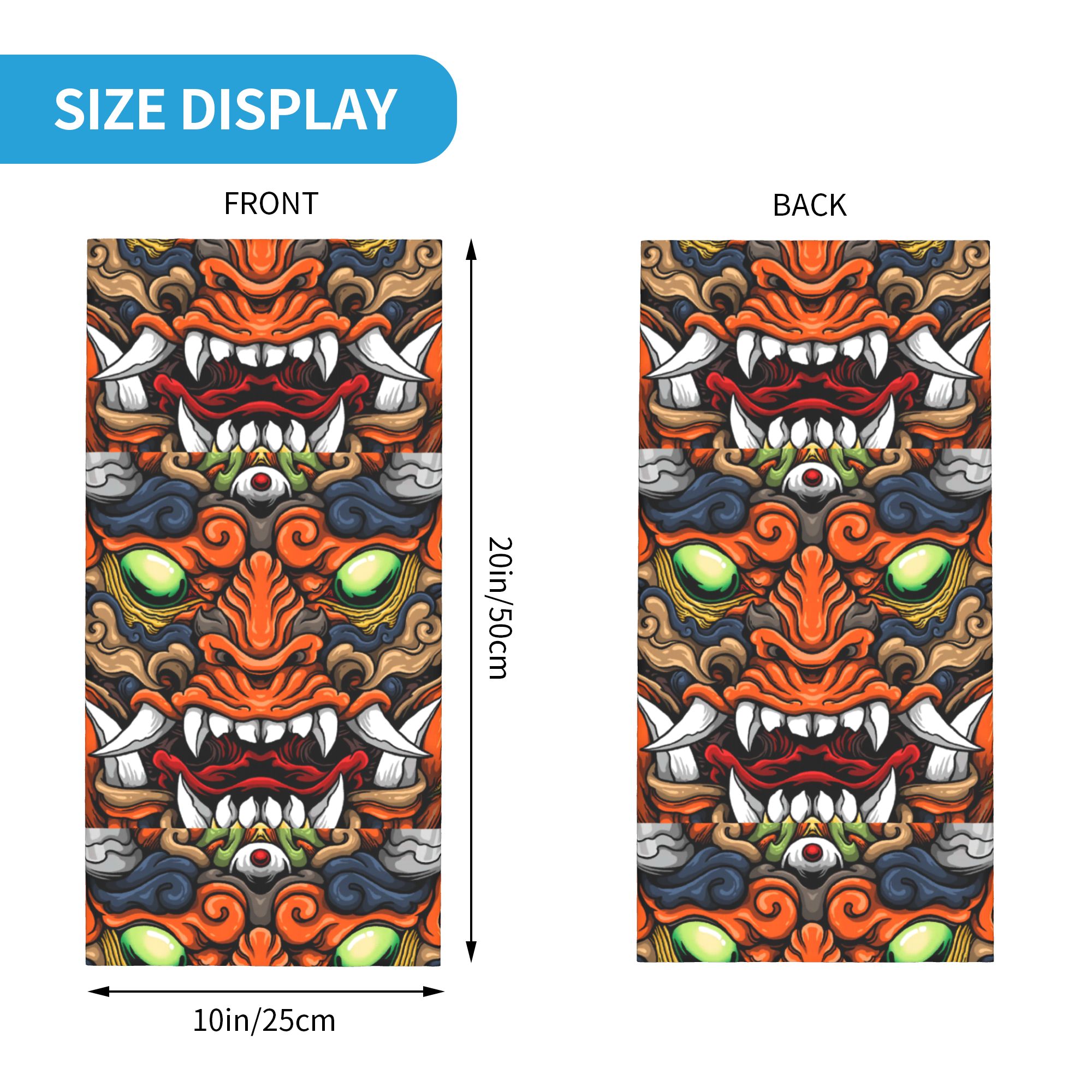 Custom Samurai Demon Oni Winte - огляд і ціна Neck Gaiter Fleece